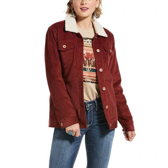 Ariat Jackets & Blazers - Ariat Ladies Rustic Trucker Dark Madder Jacket